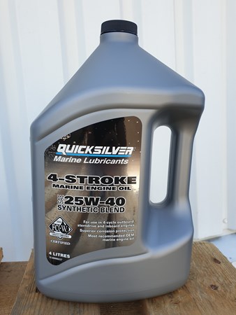 Quicksilver 4-T 25W-40 Syntetic Blend 4L olja