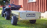 Tippvagn ATV 500 kg med galvad durkplåt