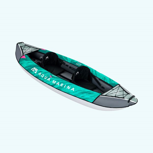 Laxo-320 Recreational Kayak - 2 person. Inflatable deck. Kayak paddle set included.