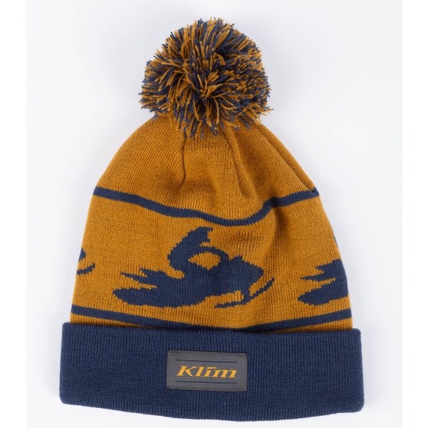 Bomber Beanie Golden Brown - Dress Blues