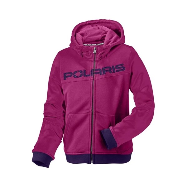 Polaris Pink Tech Full-Zip Youth Hoodie
